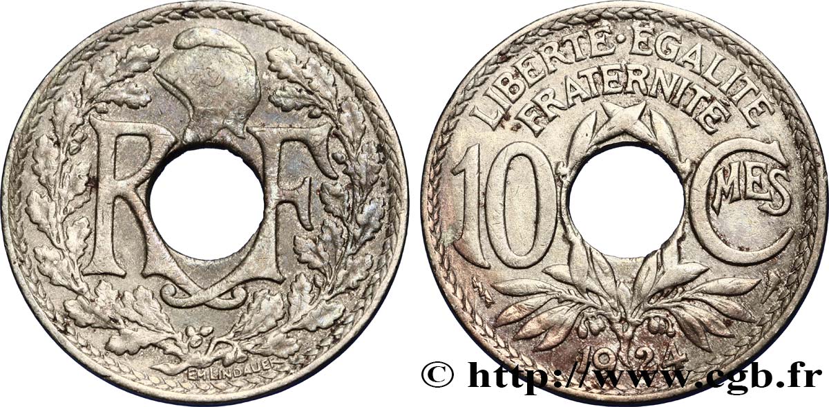 10 centimes Lindauer 1924 Poissy F.138/11 XF45 