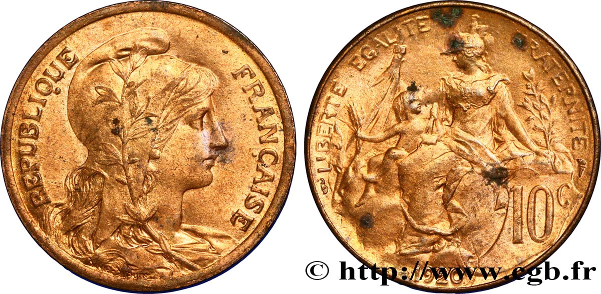 10 centimes Daniel-Dupuis 1920  F.136/29 SUP58 
