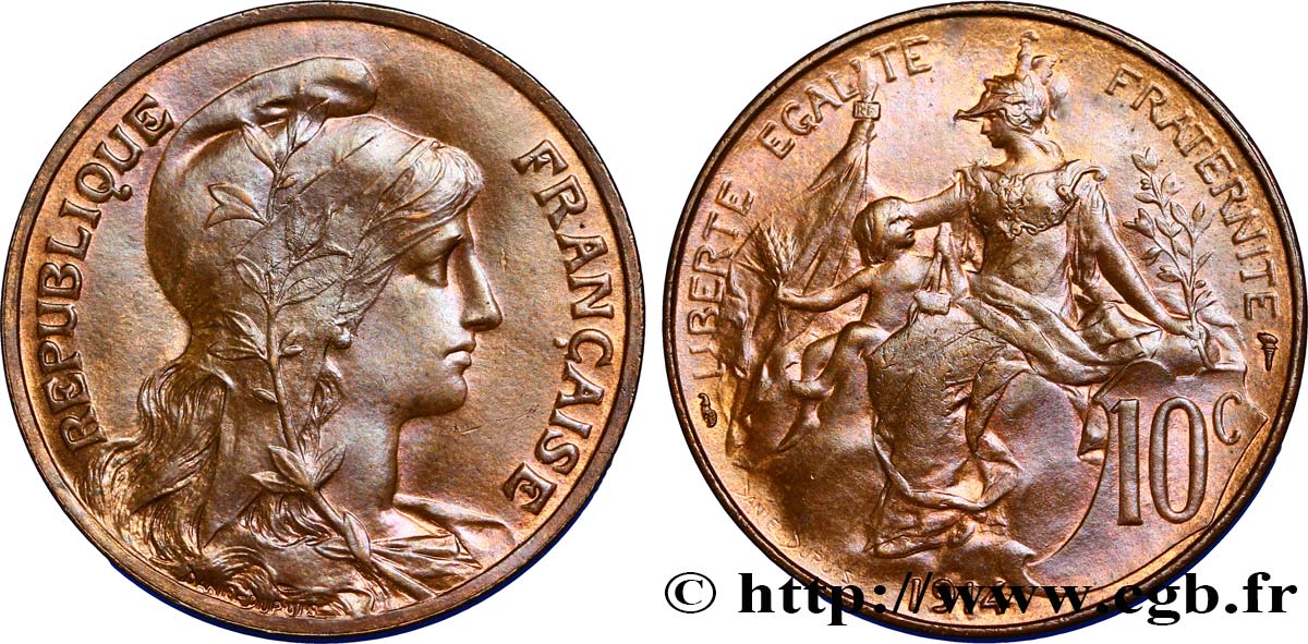 10 centimes Daniel-Dupuis 1914  F.136/23 SUP60 