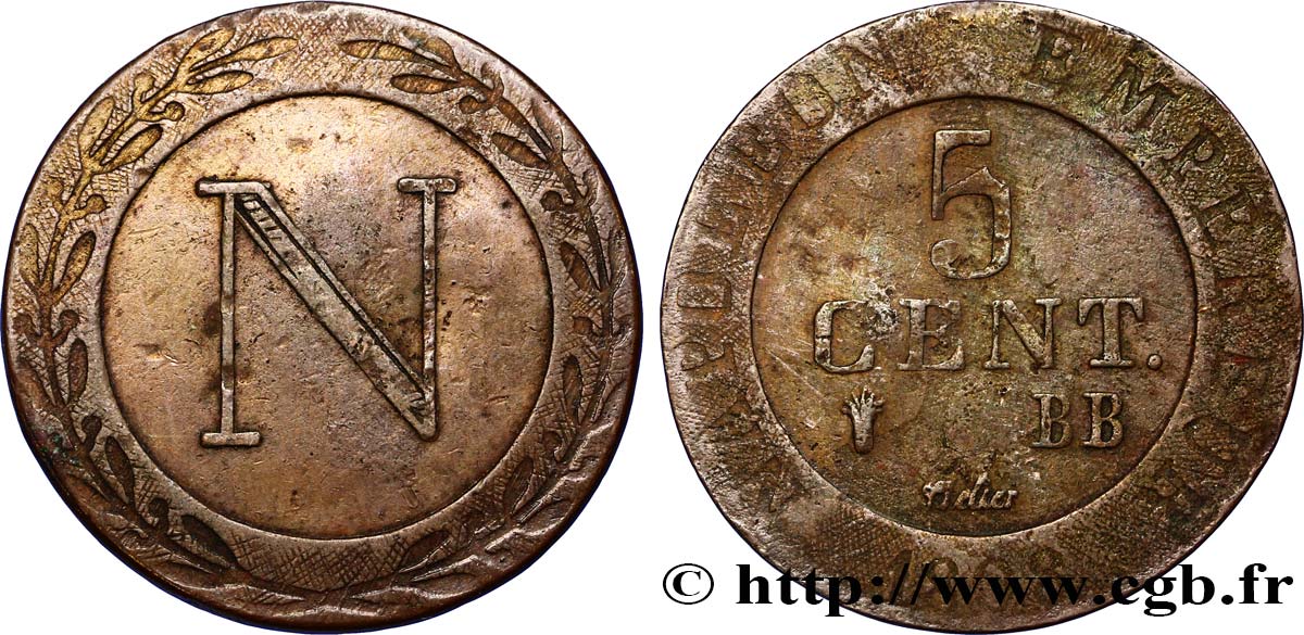 5 cent. 1808 Strasbourg VG.2057  TB25 