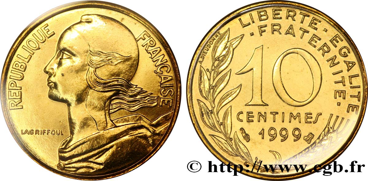 10 centimes Marianne 1999 Pessac F.144/43 ST68 