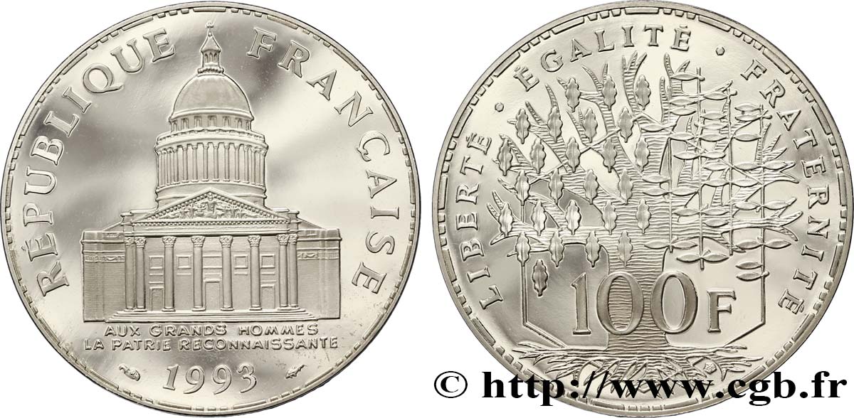 100 francs Panthéon, BE (Belle Épreuve) 1993  F.451/14 FDC68 