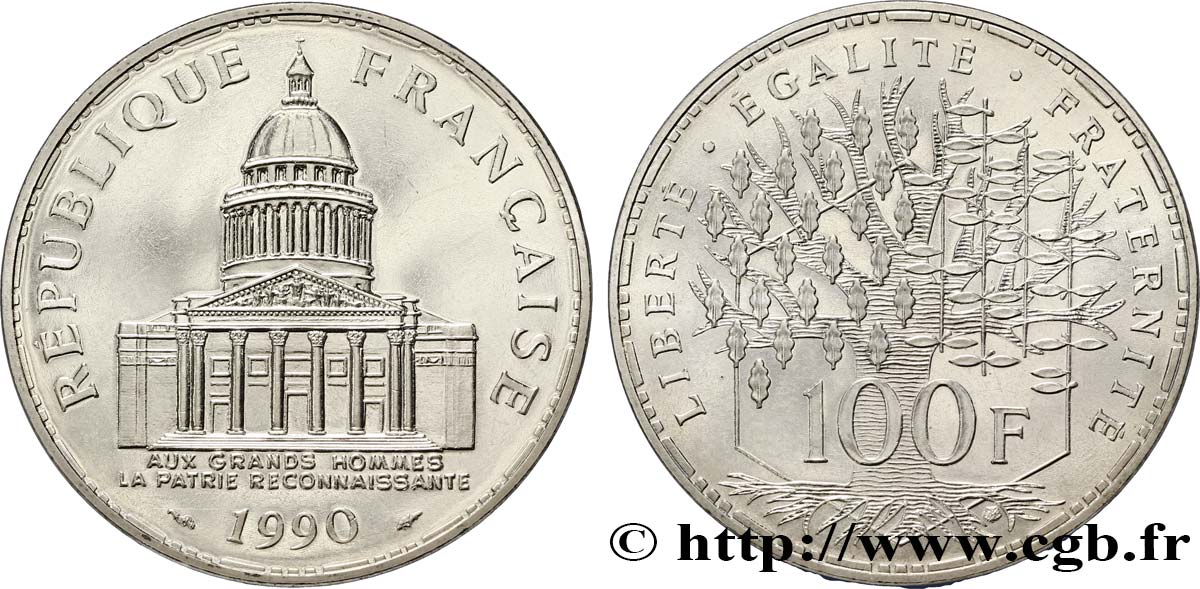 100 francs Panthéon 1990  F.451/10 SPL64 