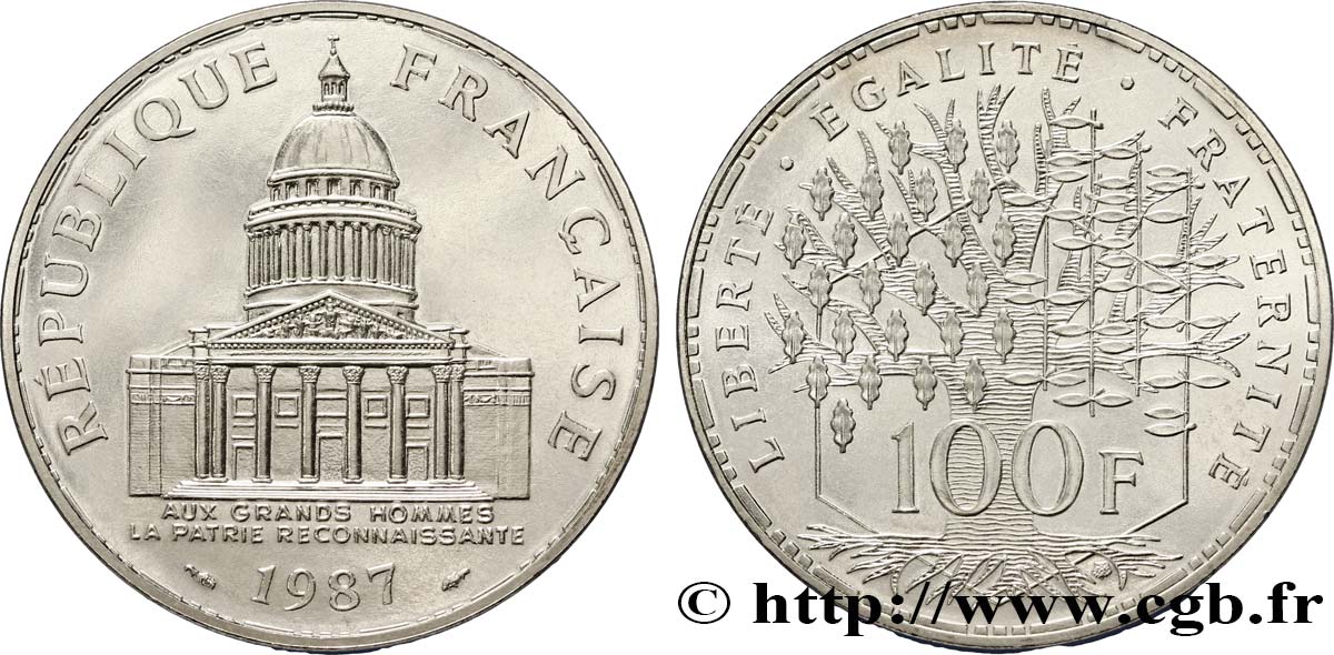 100 francs Panthéon 1987  F.451/7 fST64 