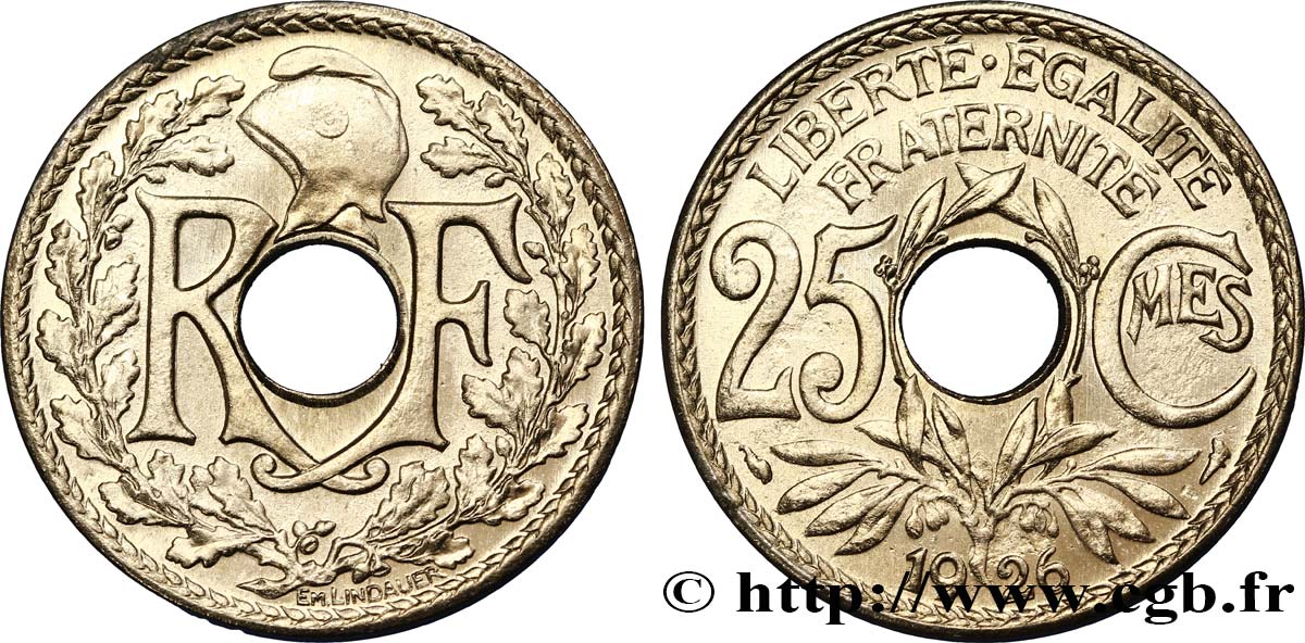 25 centimes Lindauer 1926  F.171/10 SPL63 
