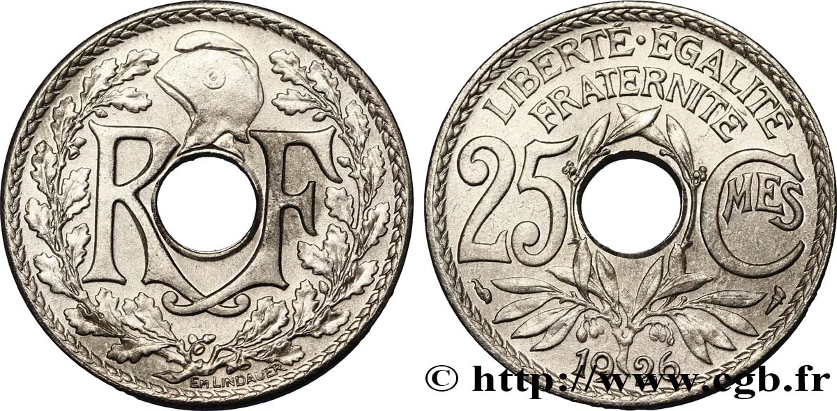 25 centimes Lindauer 1926  F.171/10 fST64 