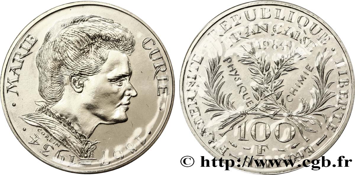 100 francs Marie Curie 1984  F.452/2 MS68 