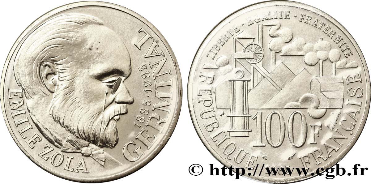 100 francs Emile Zola 1985  F.453/2 FDC68 