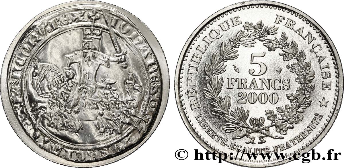 5 francs Franc à cheval de Jean le Bon 2000 Paris F9.350/1 FDC68 