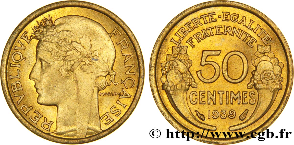 50 centimes Morlon 1939  F.192/15 VZ62 