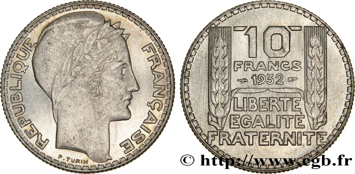10 francs Turin 1932  F.360/5 EBC62 