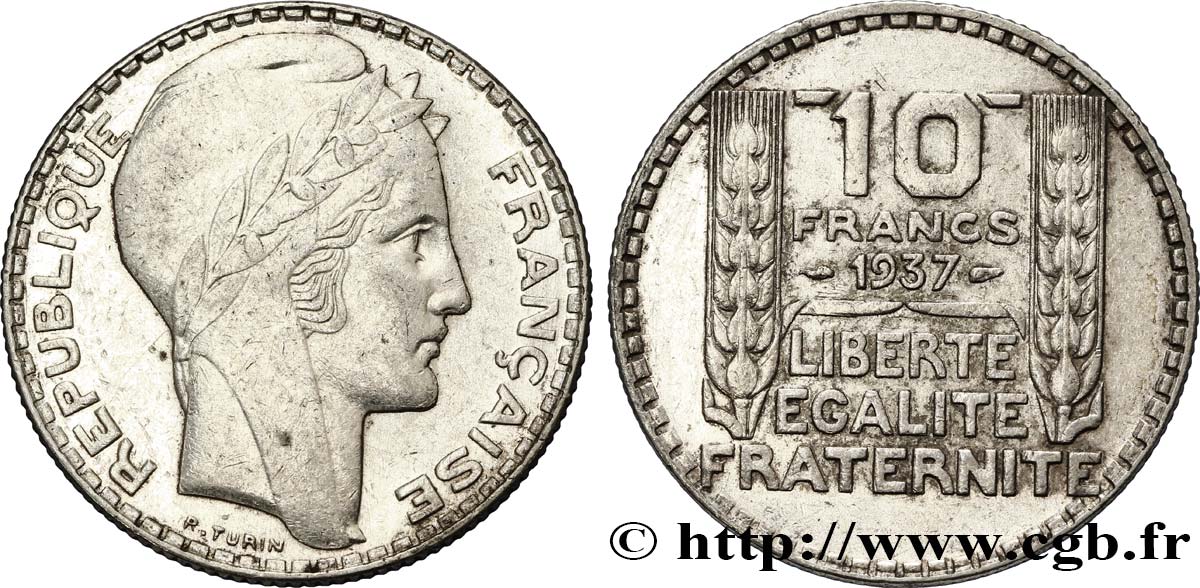 10 francs Turin 1937  F.360/8 BB50 