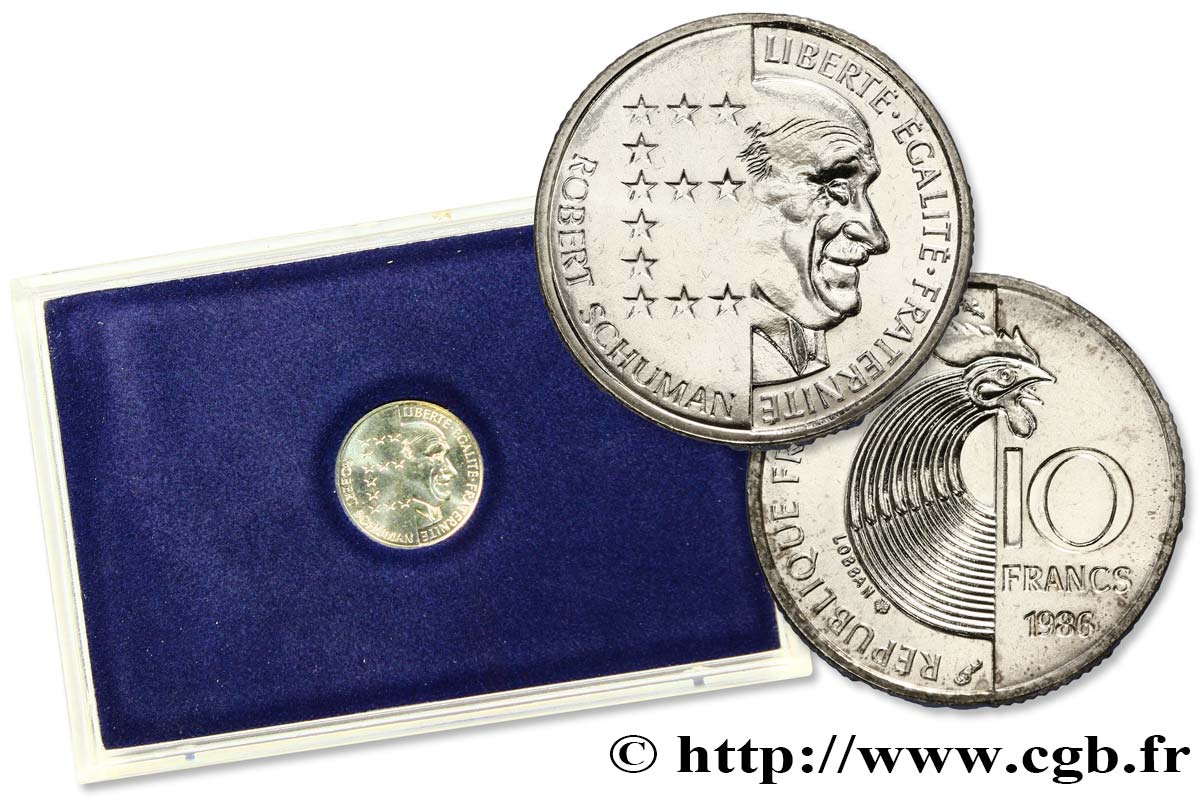 Brillant Universel 10 francs Robert Schuman 1986 Paris F.374/2 var. ST70 
