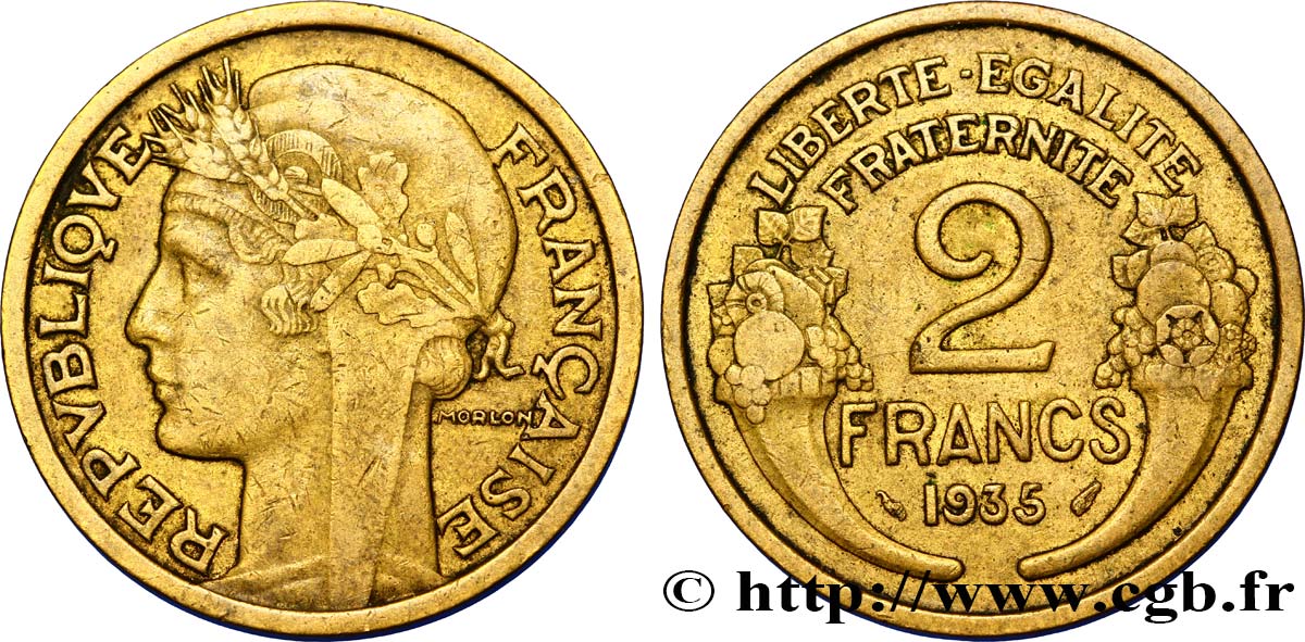 2 francs Morlon 1935  F.268/8 MBC45 