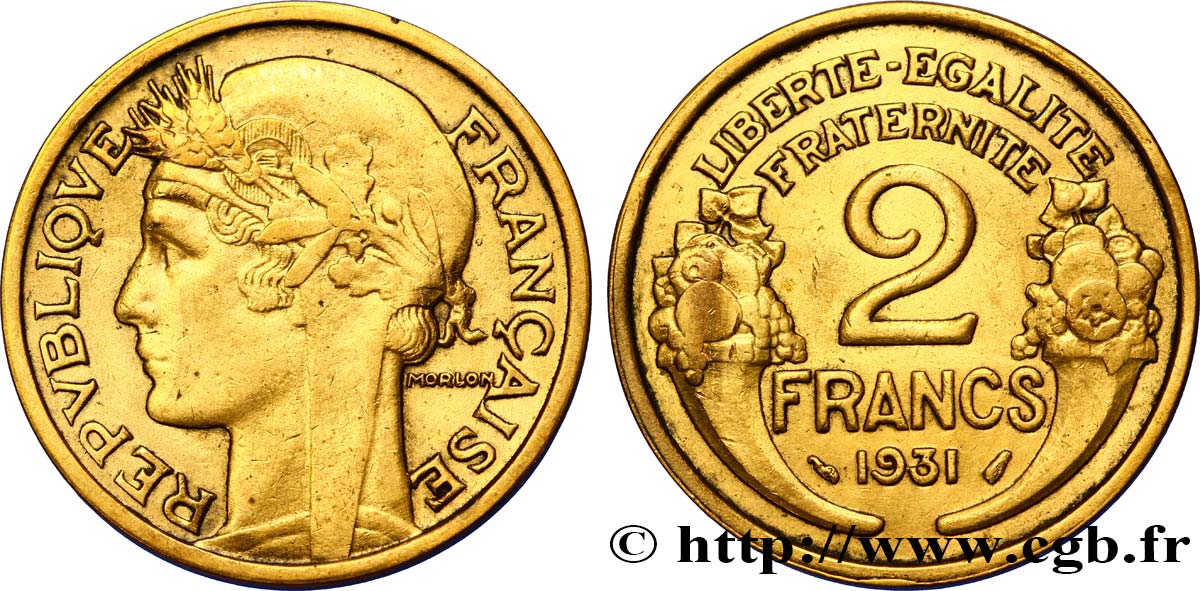 2 francs Morlon 1931  F.268/2 TTB48 