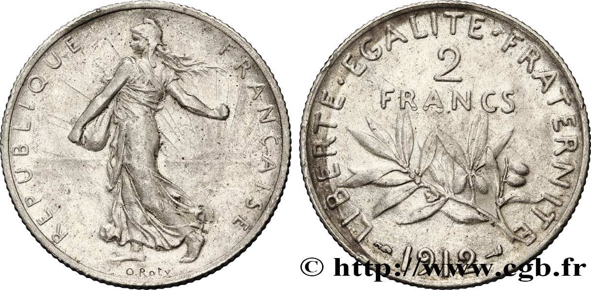 2 francs Semeuse 1912  F.266/13 TTB48 