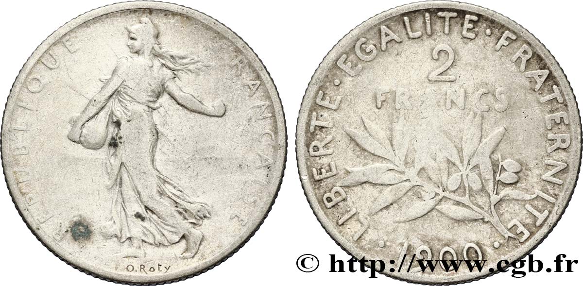 2 francs Semeuse 1900  F.266/4 B8 