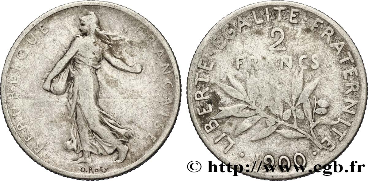 2 francs Semeuse 1900  F.266/4 B8 