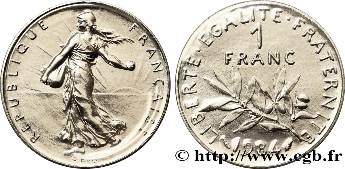 1 franc Semeuse, nickel 1984 Pessac F.226/29 FDC70 