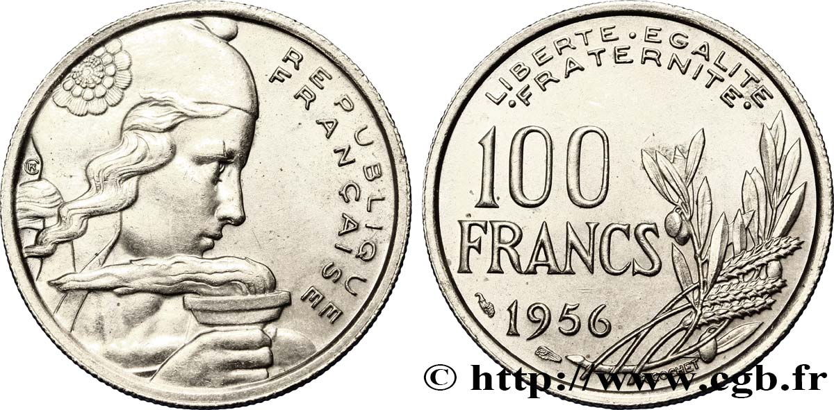 100 francs Cochet 1956  F.450/8 AU55 