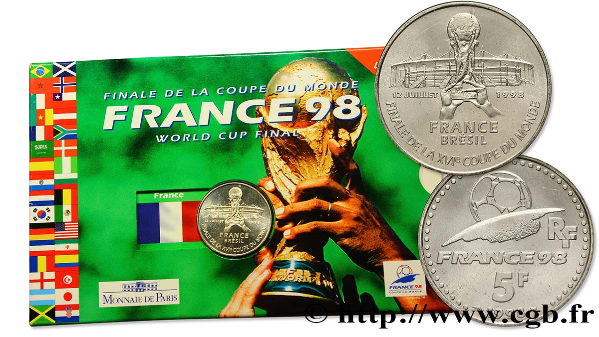 Brillant Universel 5 francs - Finale de la Coupe du Monde 1998 1998 Paris F5.1204 1 ST 