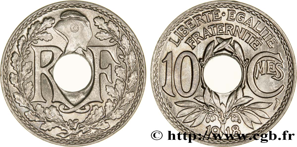 10 centimes Lindauer 1918  F.138/2 SPL64 