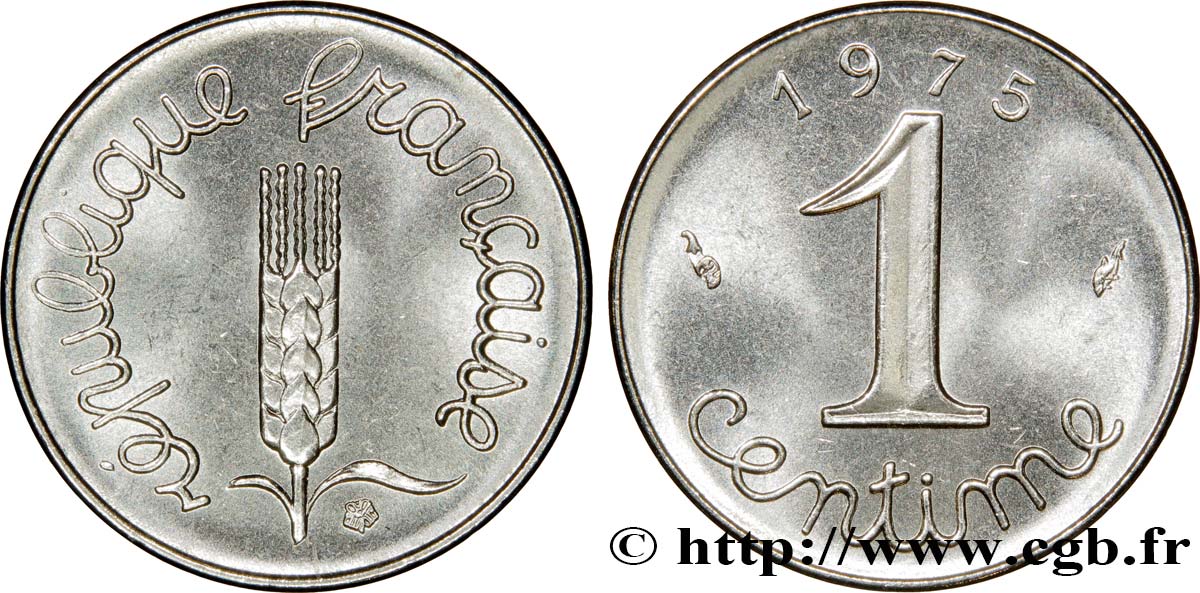 1 centime Épi 1975 Pessac F.106/27 ST65 