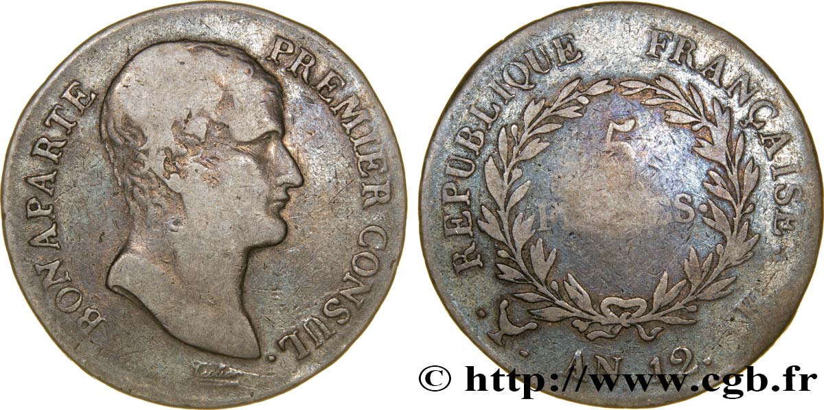 5 francs Bonaparte Premier Consul 1804 Bordeaux F.301/17 RC13 