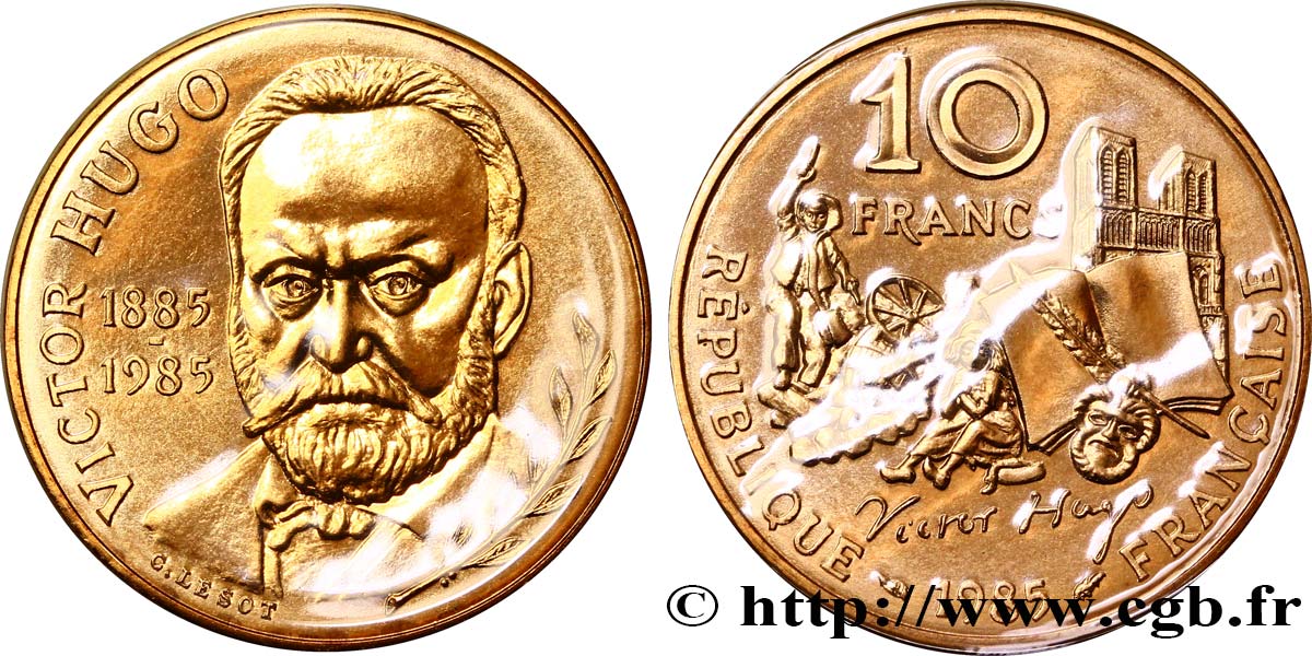 10 francs Victor Hugo, tranche A 1985  F.370/2 FDC70 