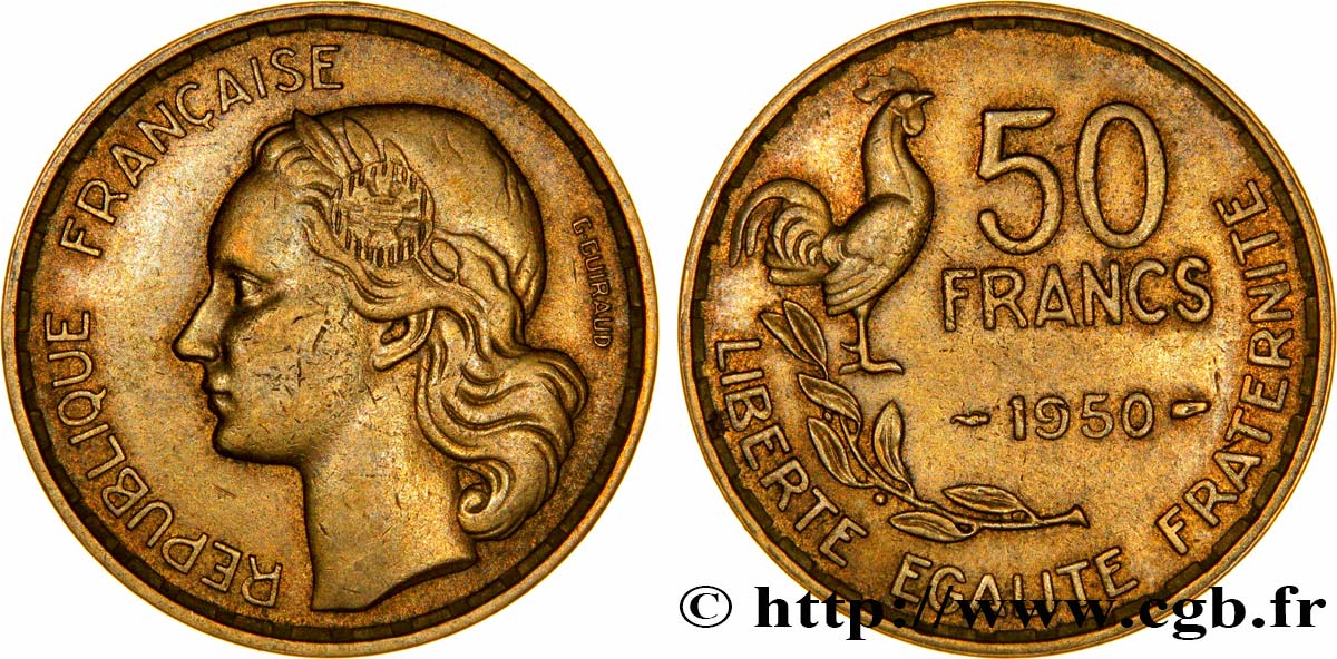 50 francs Guiraud 1950 Paris F.425/3 TTB45 
