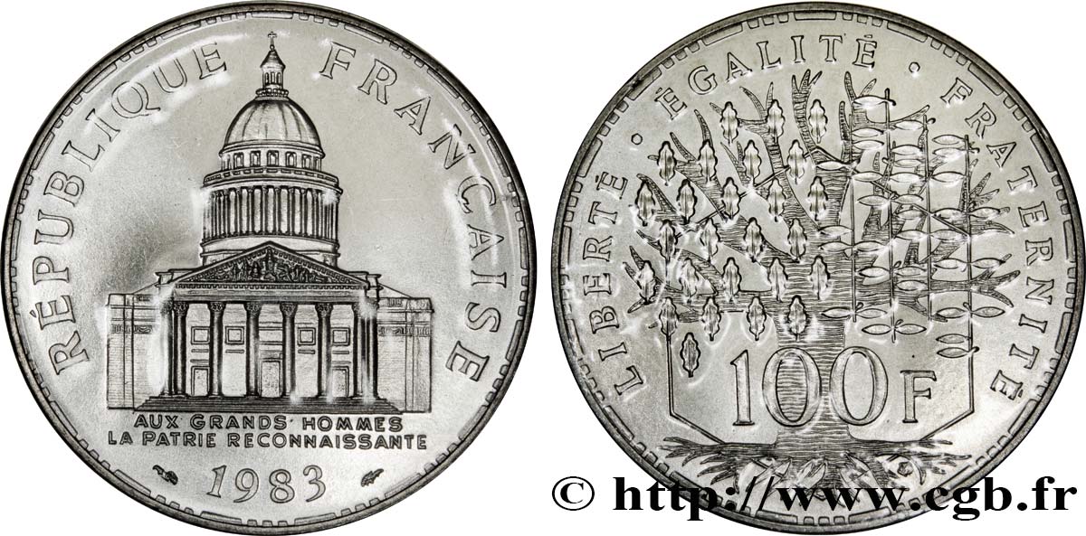100 francs Panthéon 1983  F.451/3 FDC70 