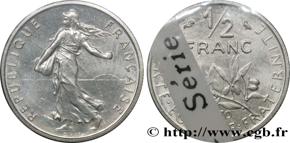 1/2 franc Semeuse 1970 Paris F.198/9 MS70 