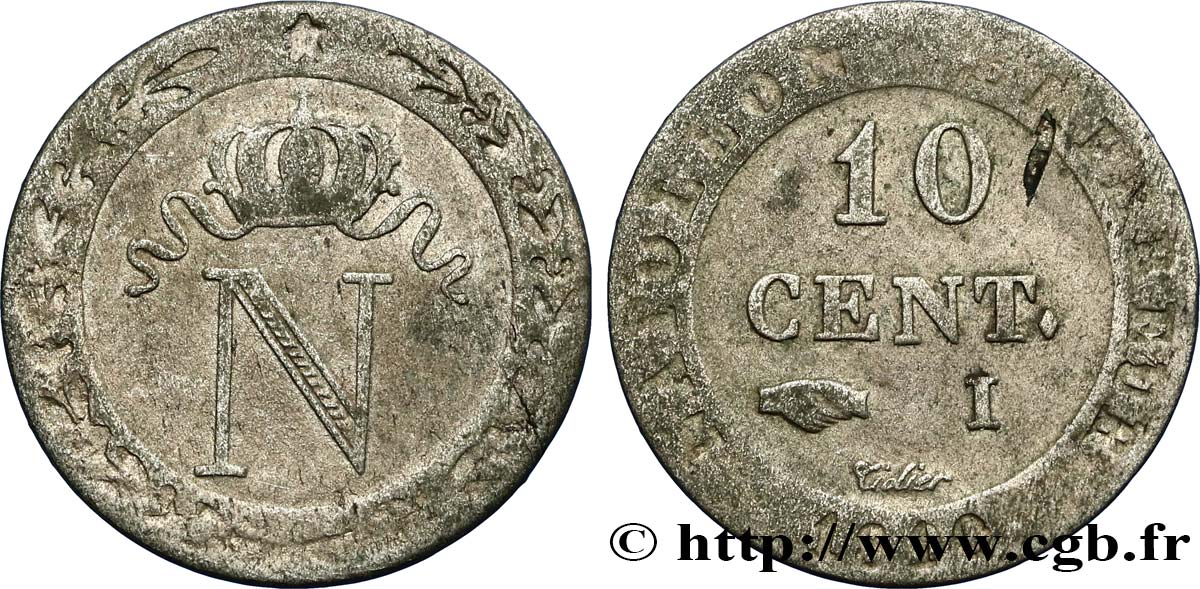 10 cent. à l N couronnée 1810 Limoges F.130/22 BB48 