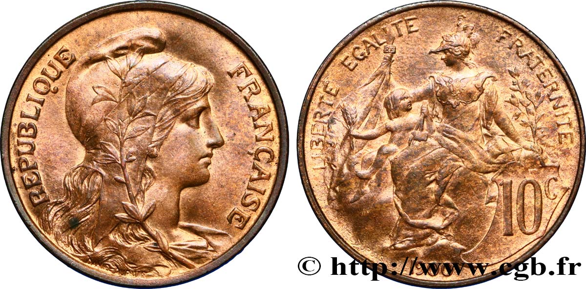 10 centimes Daniel-Dupuis 1900  F.136/8 MS60 