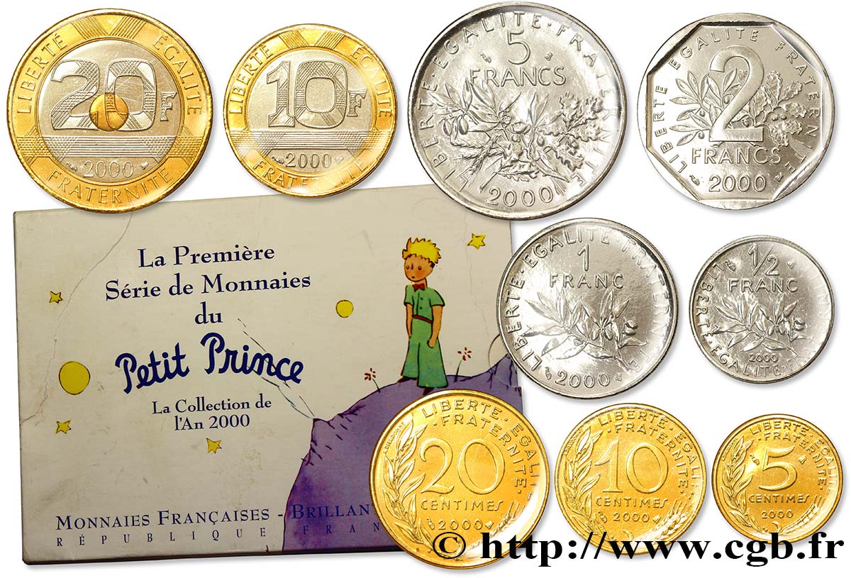 Série Brillant Universel Petit Prince 2000 Paris F.5200/26 FDC70 