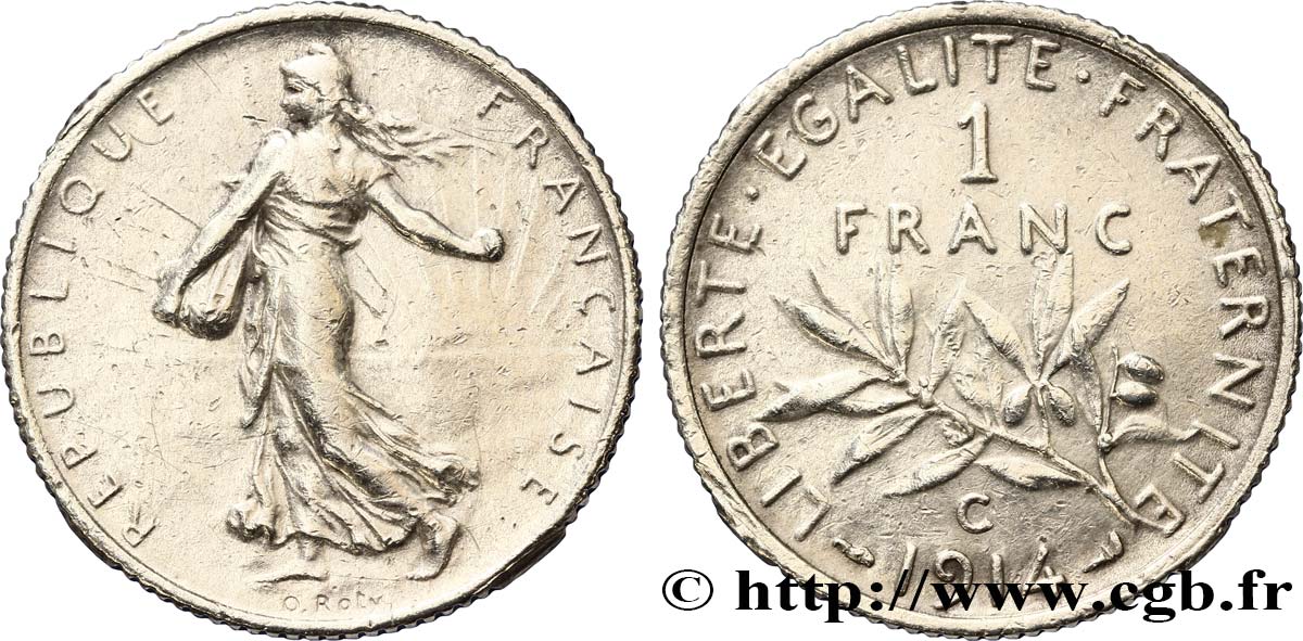 1 franc Semeuse 1914 Castelsarrasin F.217/20 BC 