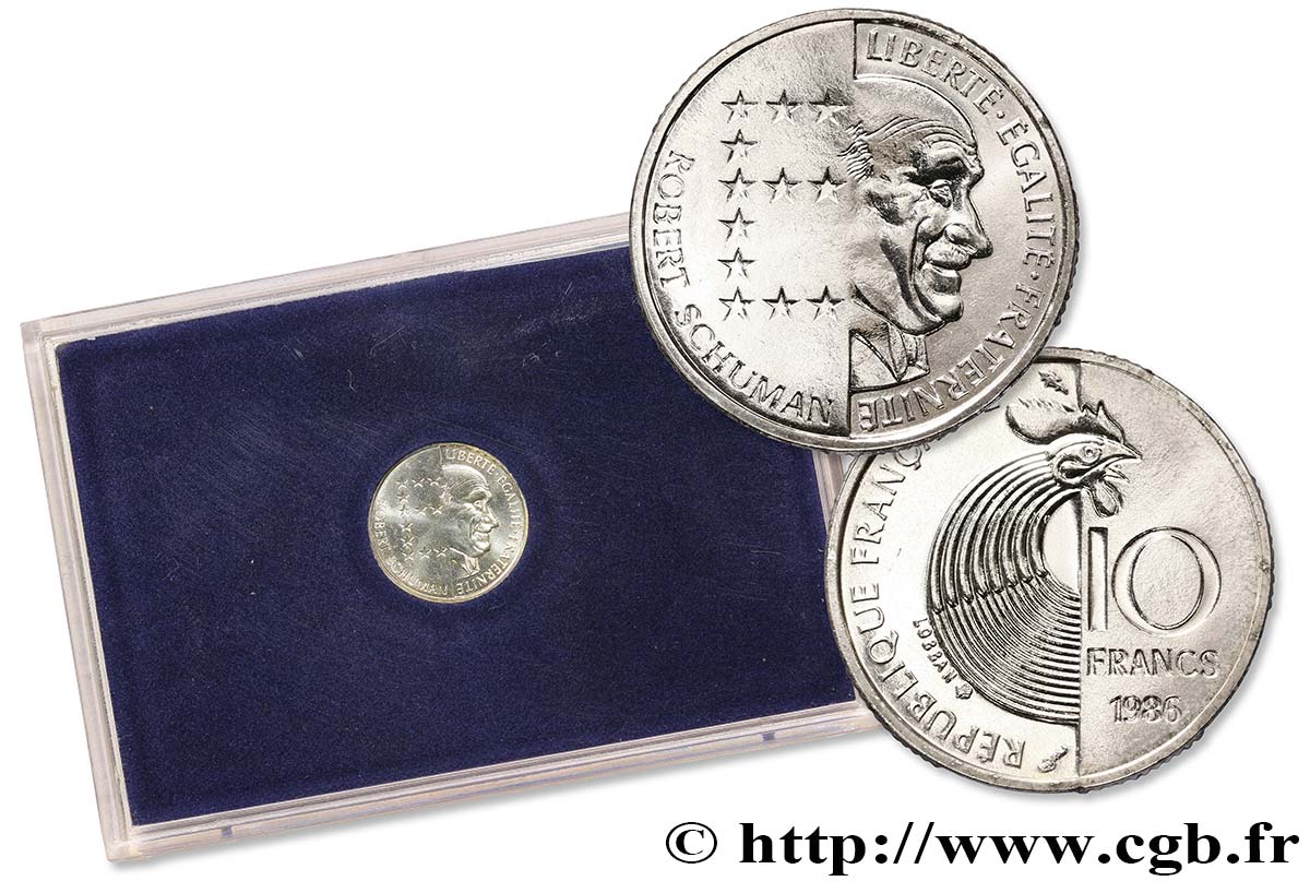 Brillant Universel 10 francs Robert Schuman 1986 Paris F.374/2 var. ST68 