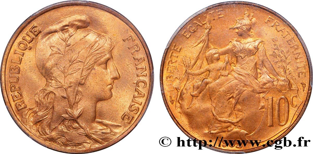 10 centimes Daniel-Dupuis 1902  F.136/11 FDC66 