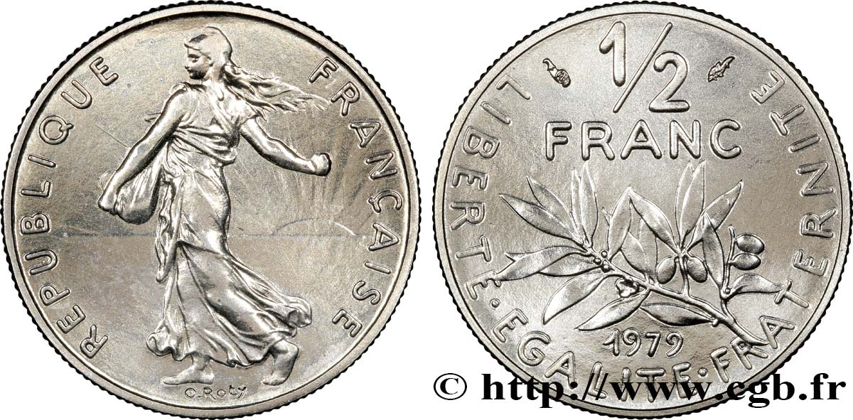 1/2 franc Semeuse 1979 Pessac F.198/18 FDC70 