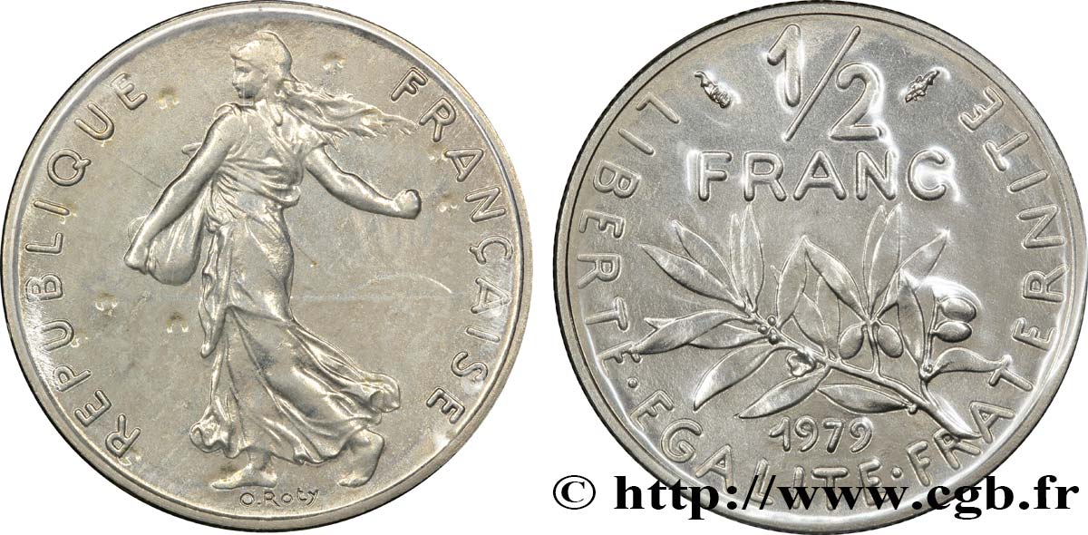 1/2 franc Semeuse 1979 Pessac F.198/18 FDC70 