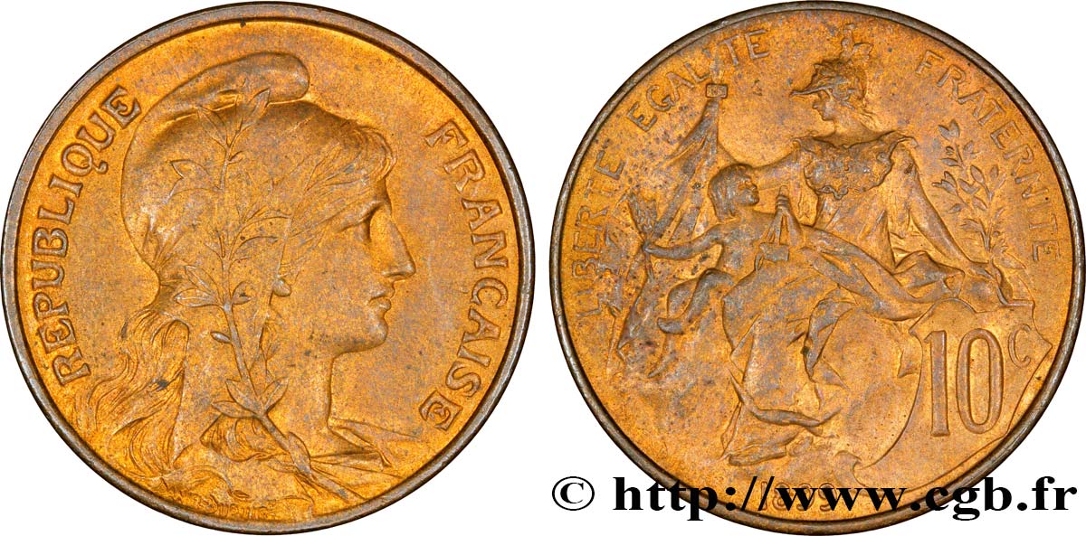 10 centimes Daniel-Dupuis 1899  F.136/7 SUP58 