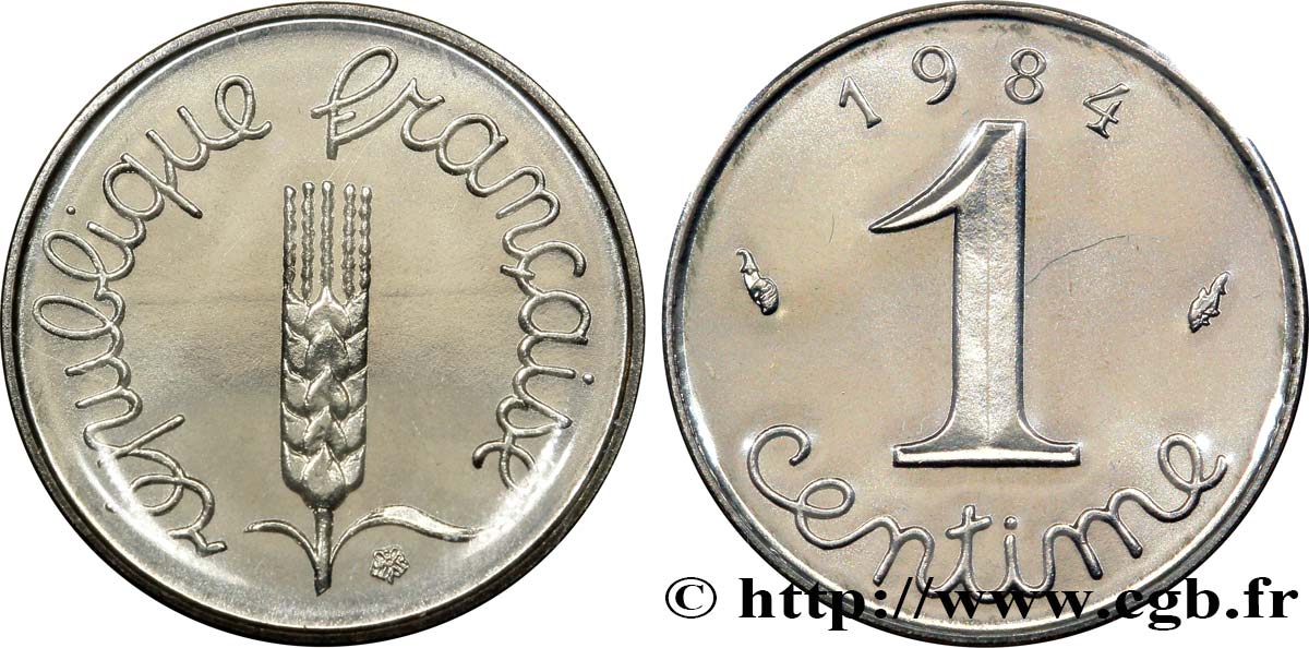 1 centime Épi 1984 Pessac F.106/41 MS70 