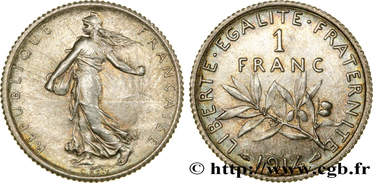 1 franc Semeuse 1914 Paris F.217/19 SPL63 