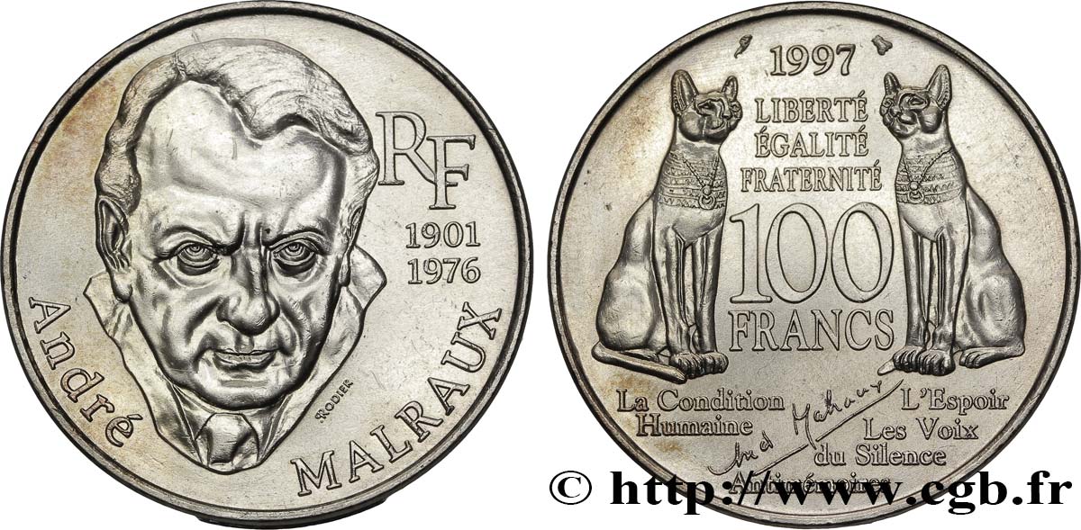 100 francs Malraux 1997  F.465/2 AU58 