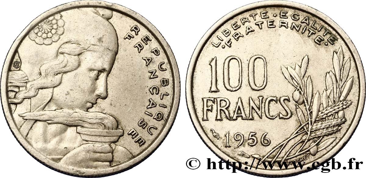 100 francs Cochet 1956  F.450/8 TTB40 