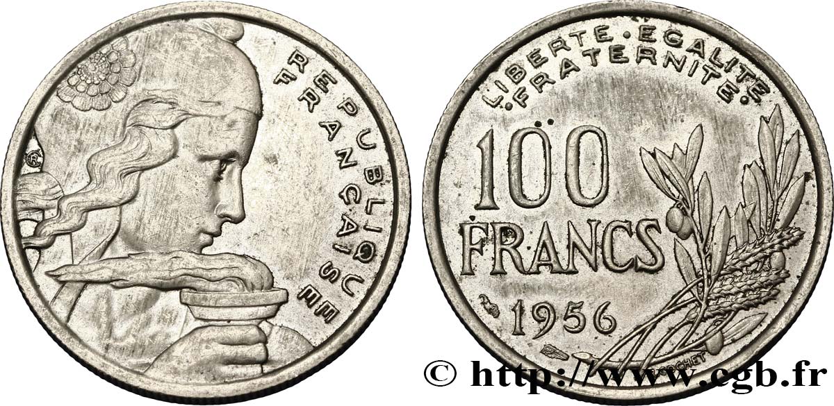 100 francs Cochet 1956  F.450/8 SS45 