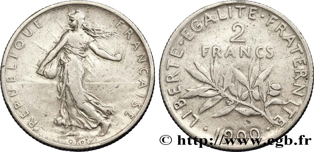 2 francs Semeuse 1900  F.266/4 TB18 