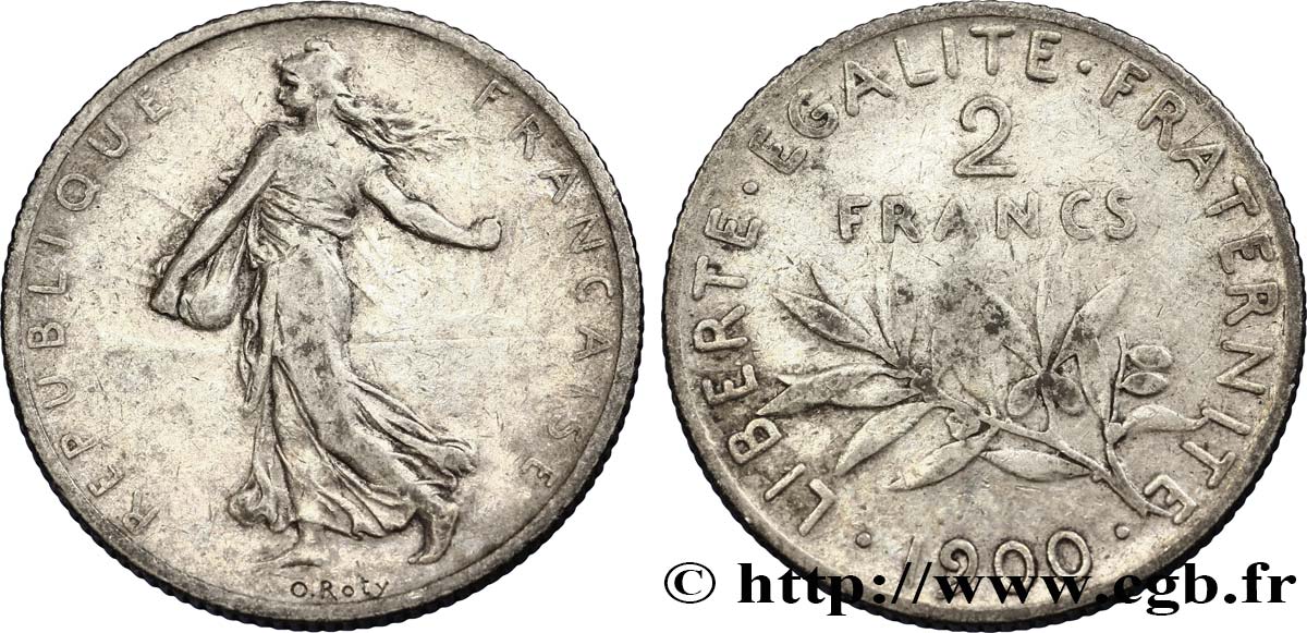 2 francs Semeuse 1900  F.266/4 TB18 