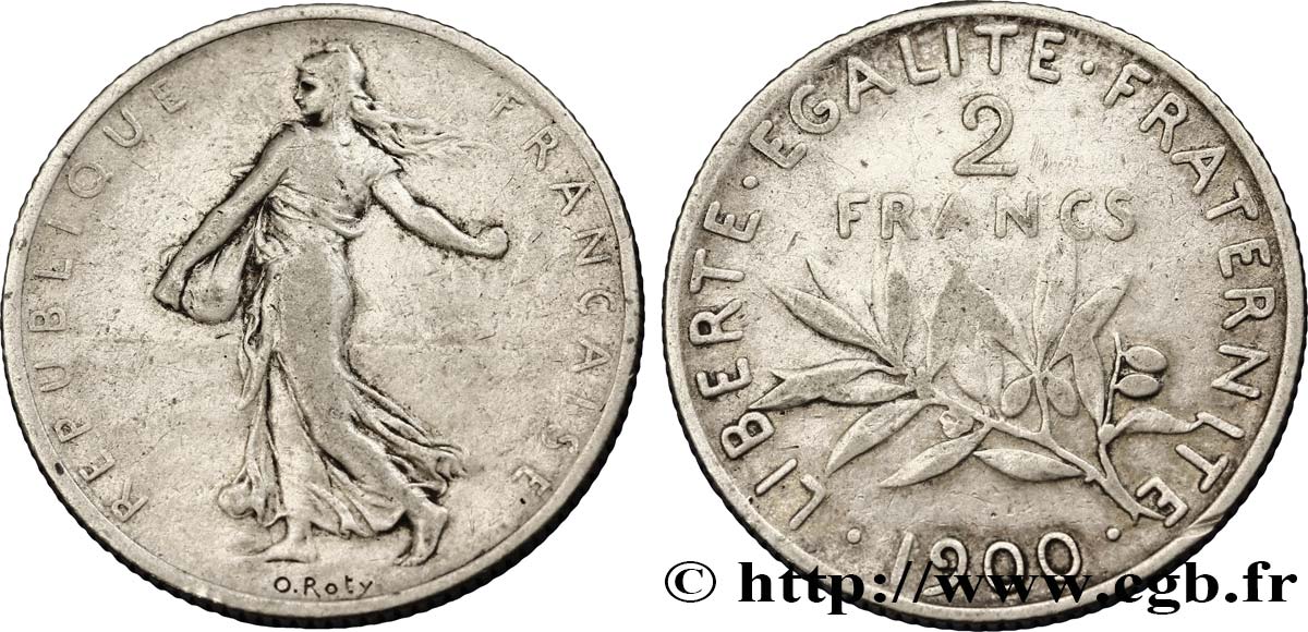 2 francs Semeuse 1900  F.266/4 MB18 