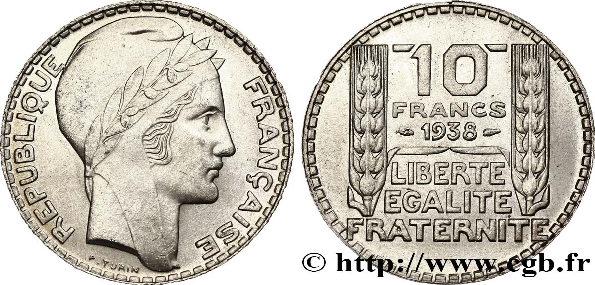 10 francs Turin 1938  F.360/9 SUP61 